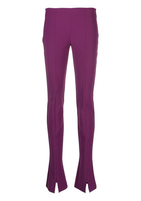 Pantaloni con spacchi torre in viola - donna